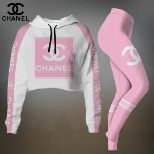 Chanel Cropped Hoodie Leggings Set